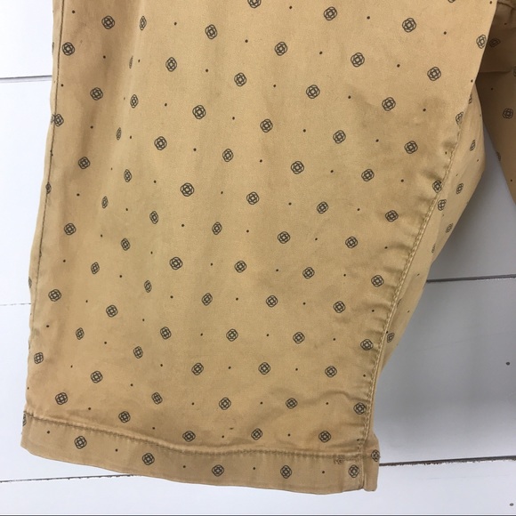 Teddy Smith Men’s 32 Chino Print Shorts Tan Black - Picture 5 of 7
